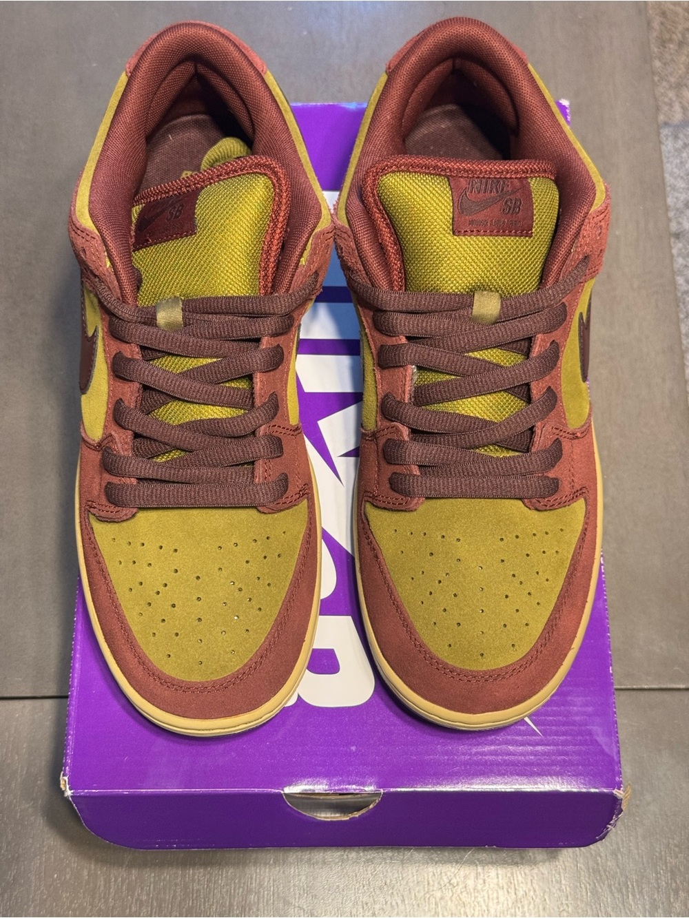 Nike SB Dunk Low “Dark Team Red Olive Flak” Size 10.5